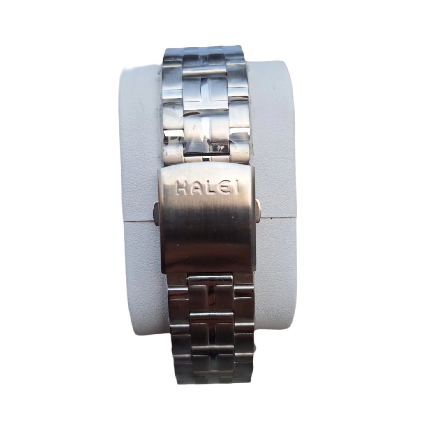 HALEI Luxury Men's Watch – Silver/Black Bezel