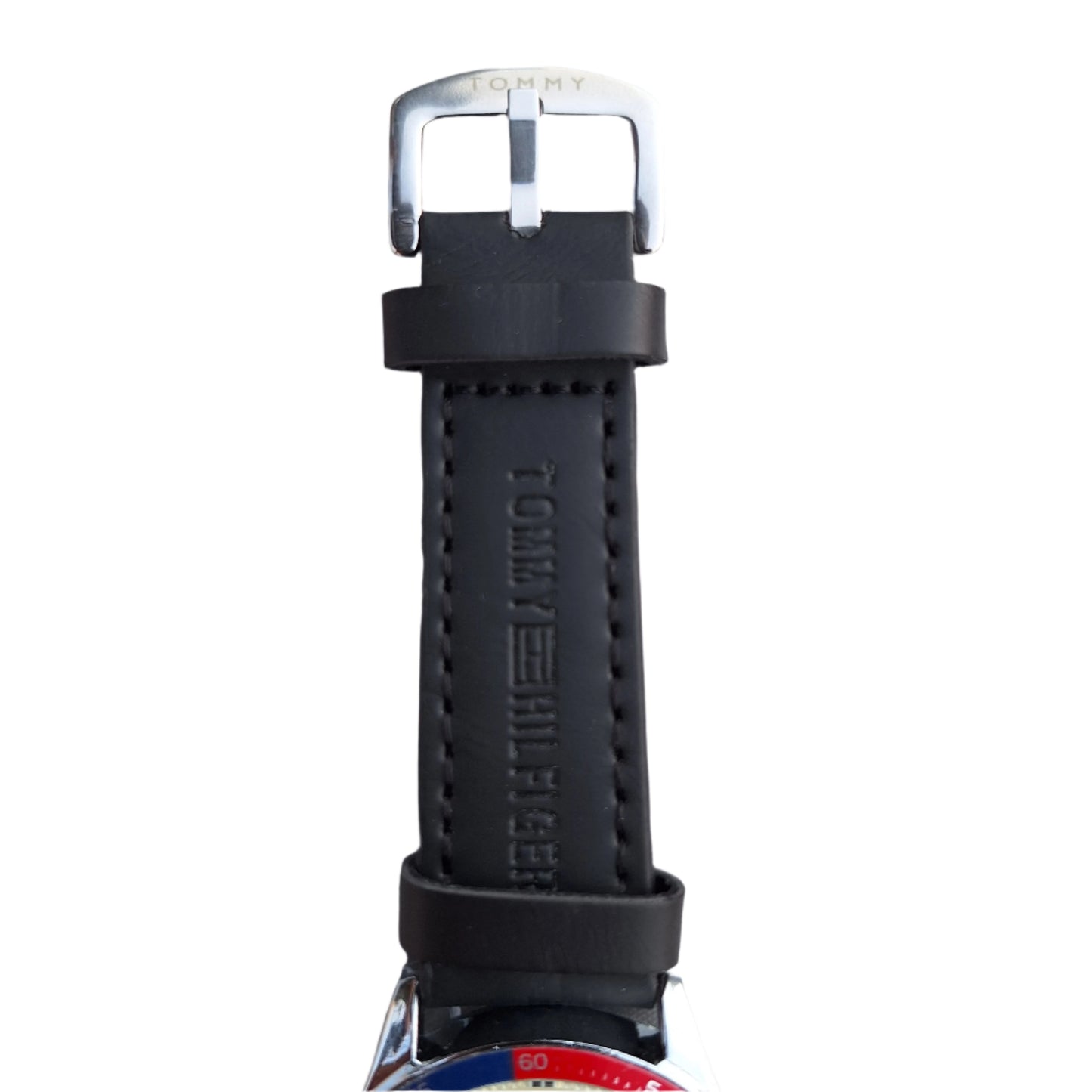Tommy Hilfiger Men's Watch – Red & Blue Bezel (working date feature)