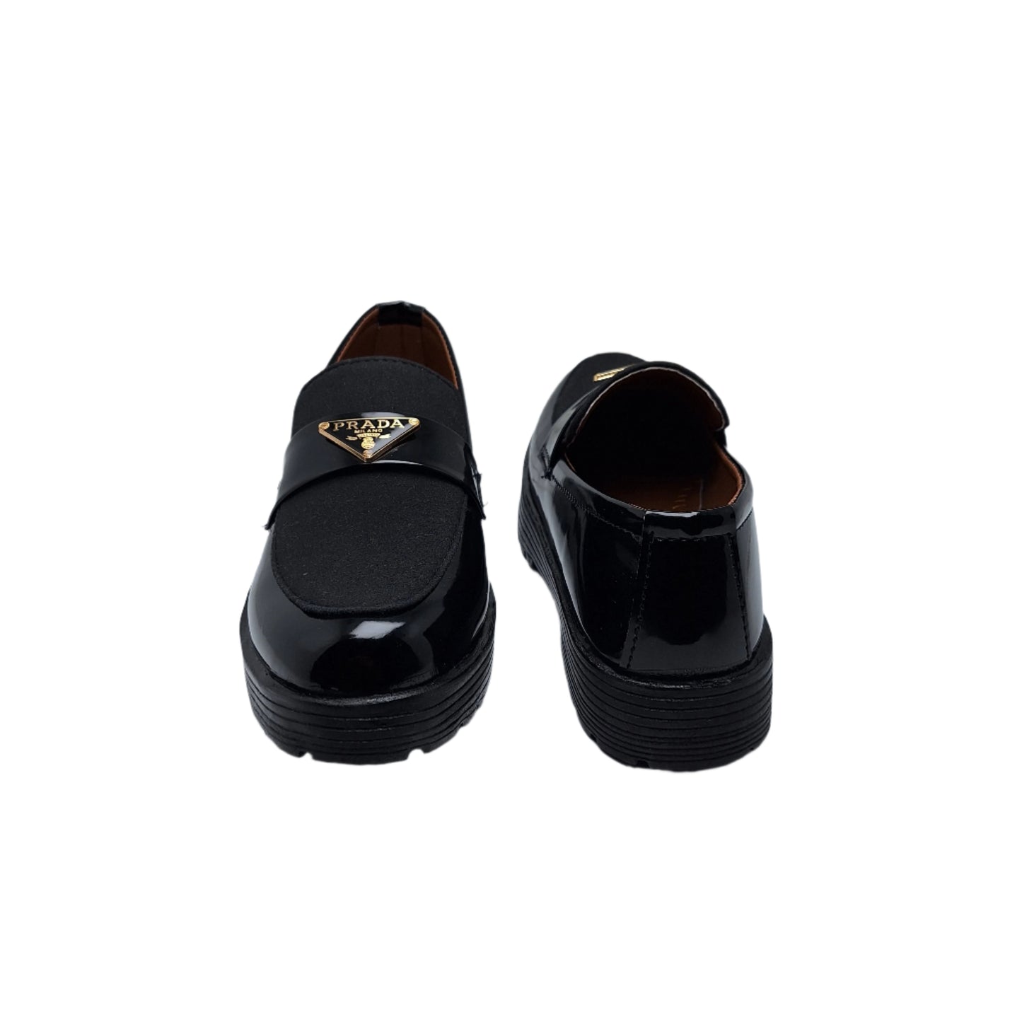 Luxe Crest Loafers - BLK