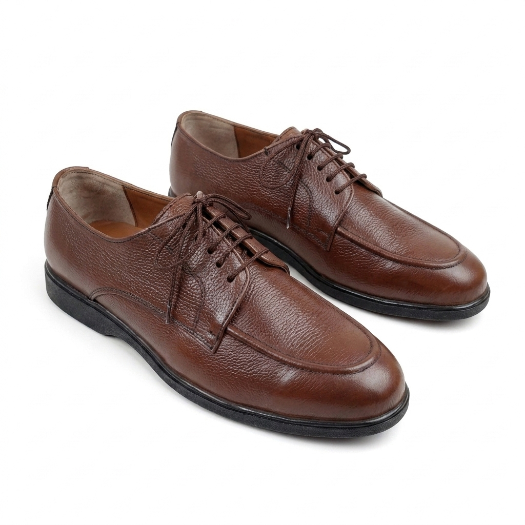 Leather Derby Shoes - BRN