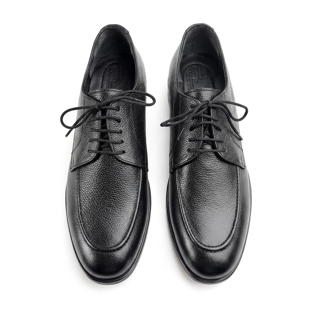 Leather Derby Shoes - BLK