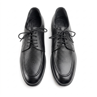 Leather Derby Shoes - BLK