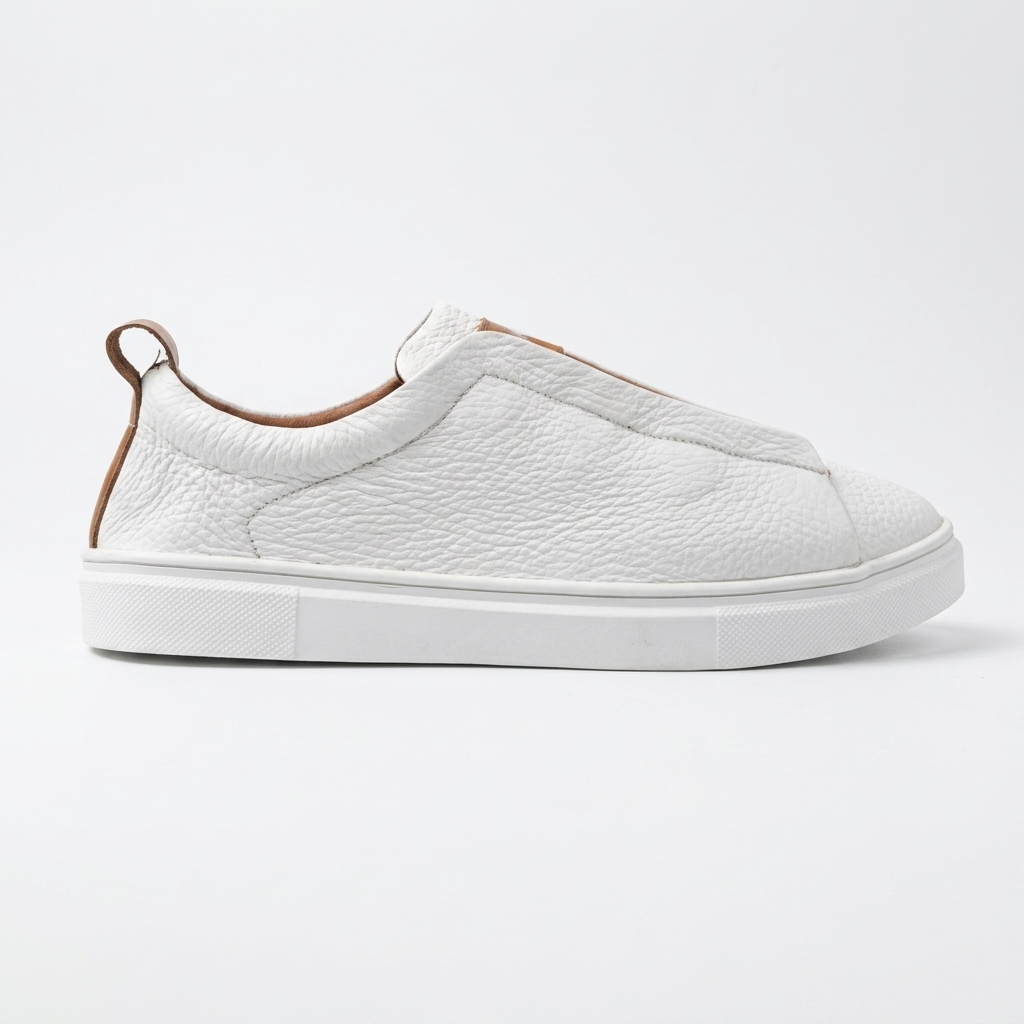 Leather Sneakers - White