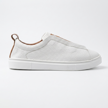 Leather Sneakers - White