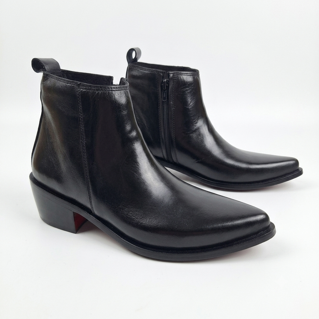 Cowboy Pointed Leather Boots