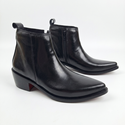 Cowboy Pointed Leather Boots