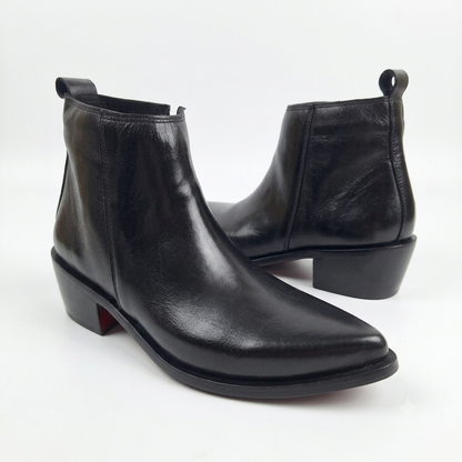 Cowboy Pointed Leather Boots