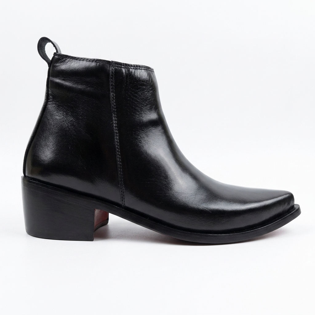 Cowboy Pointed Leather Boots