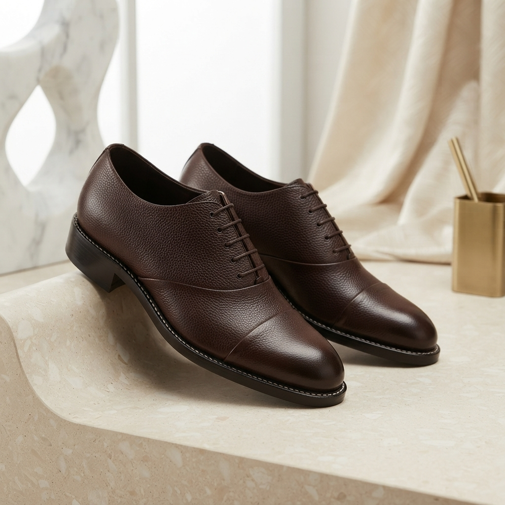 Executive Leather Oxfords Goodyear Welted - BRN
