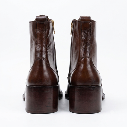 Executive Leather Italian Boots - BRN