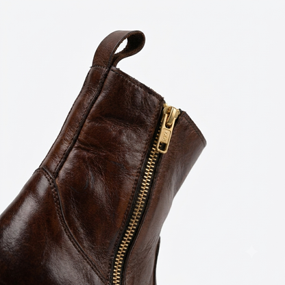 Executive Leather Italian Boots - BRN