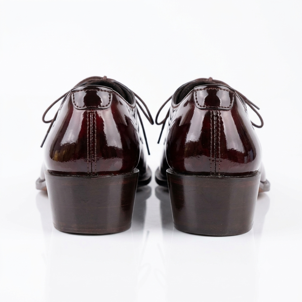 Executive Patent Leather Whole-cut Oxfords-CHERRY-Groom's Edition