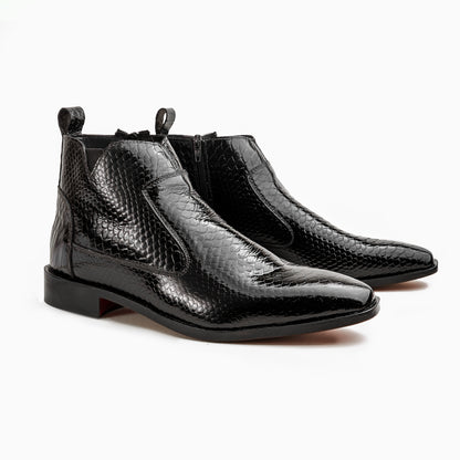 Python Skin Italian Chelsea - BLK