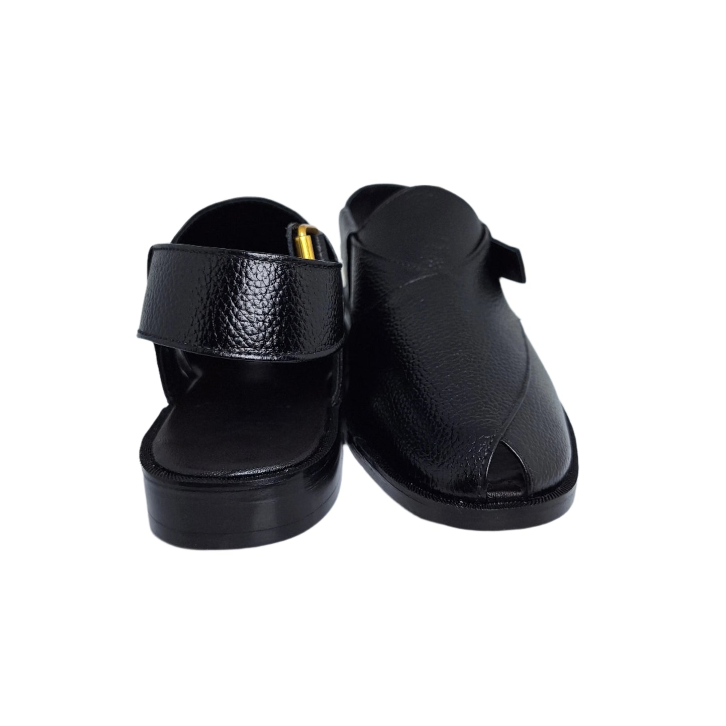 Mild Leather Black Peshawari Sandals