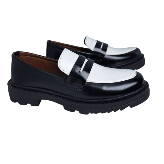 Chunky Penny Loafers - Dual Tone