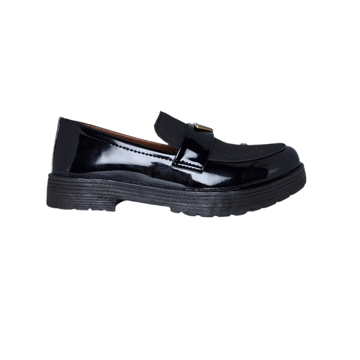 Luxe Crest Loafers - BLK