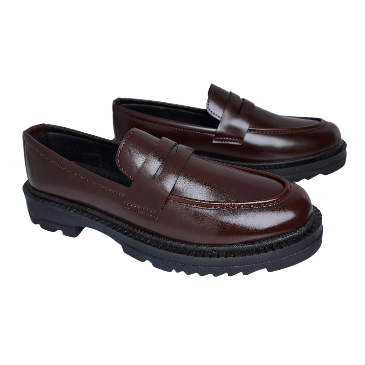 Chunky Penny Loafers - BRN