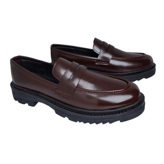 Chunky Penny Loafers - BRN