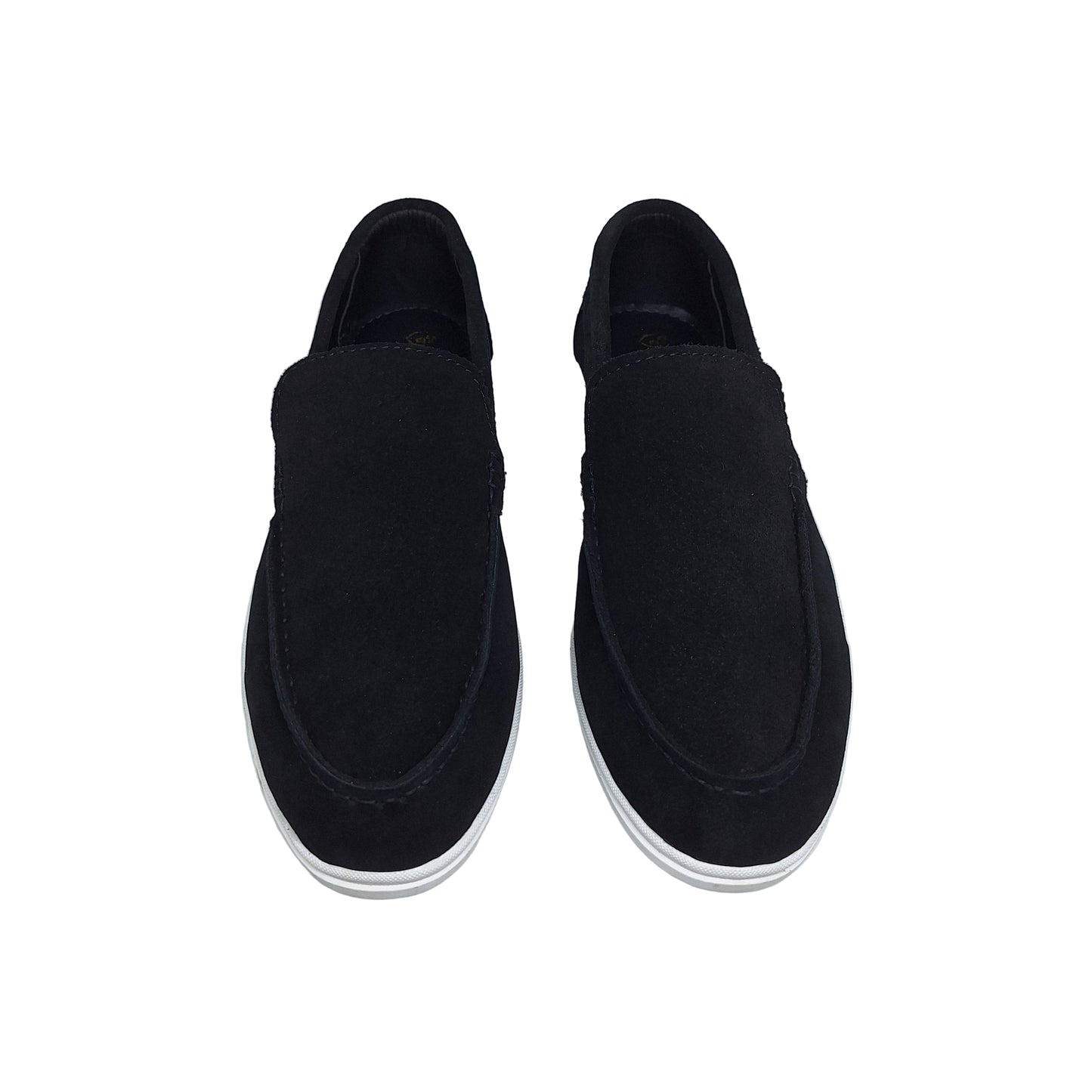 Premium Suede Leather Loafers - Black