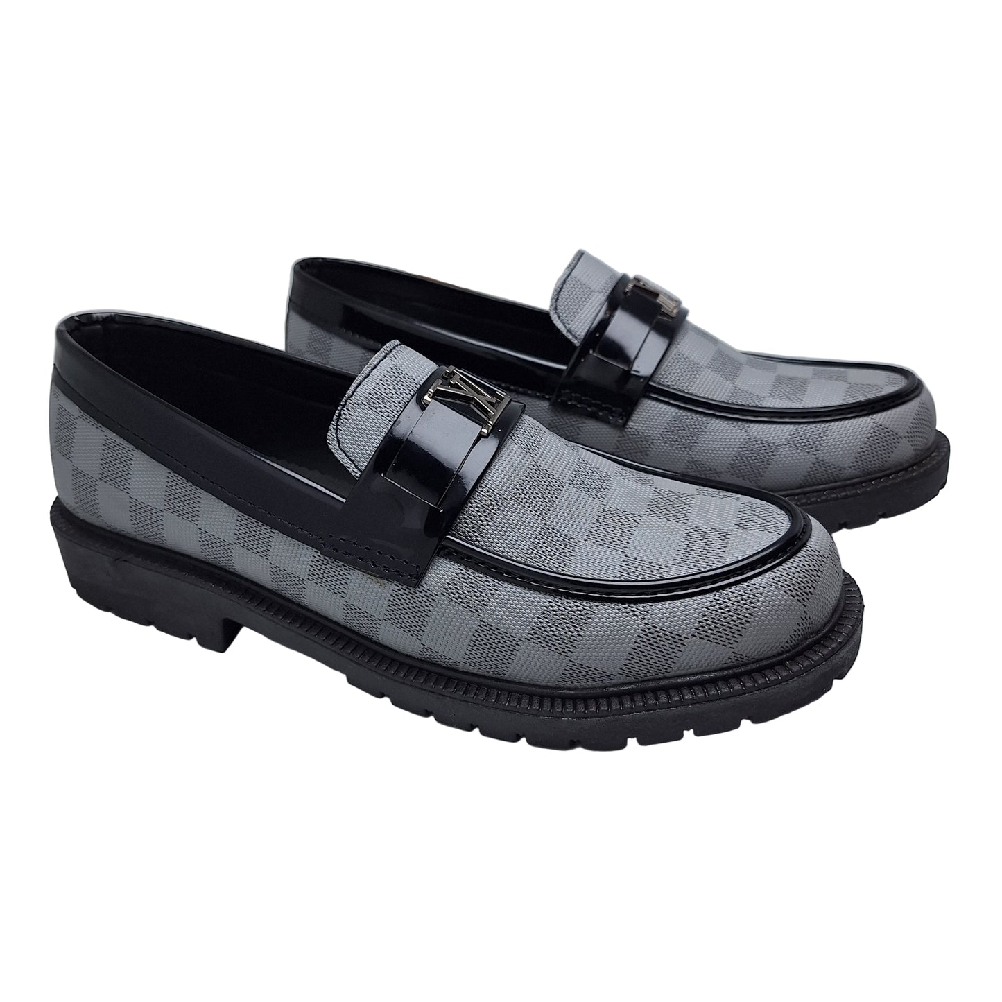 CheckMate Loafers - Grey