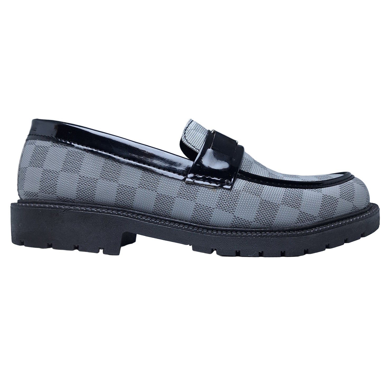 CheckMate Loafers - Grey