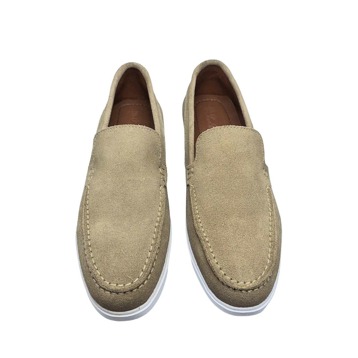 Premium Old Money Suede Loafers - Beige