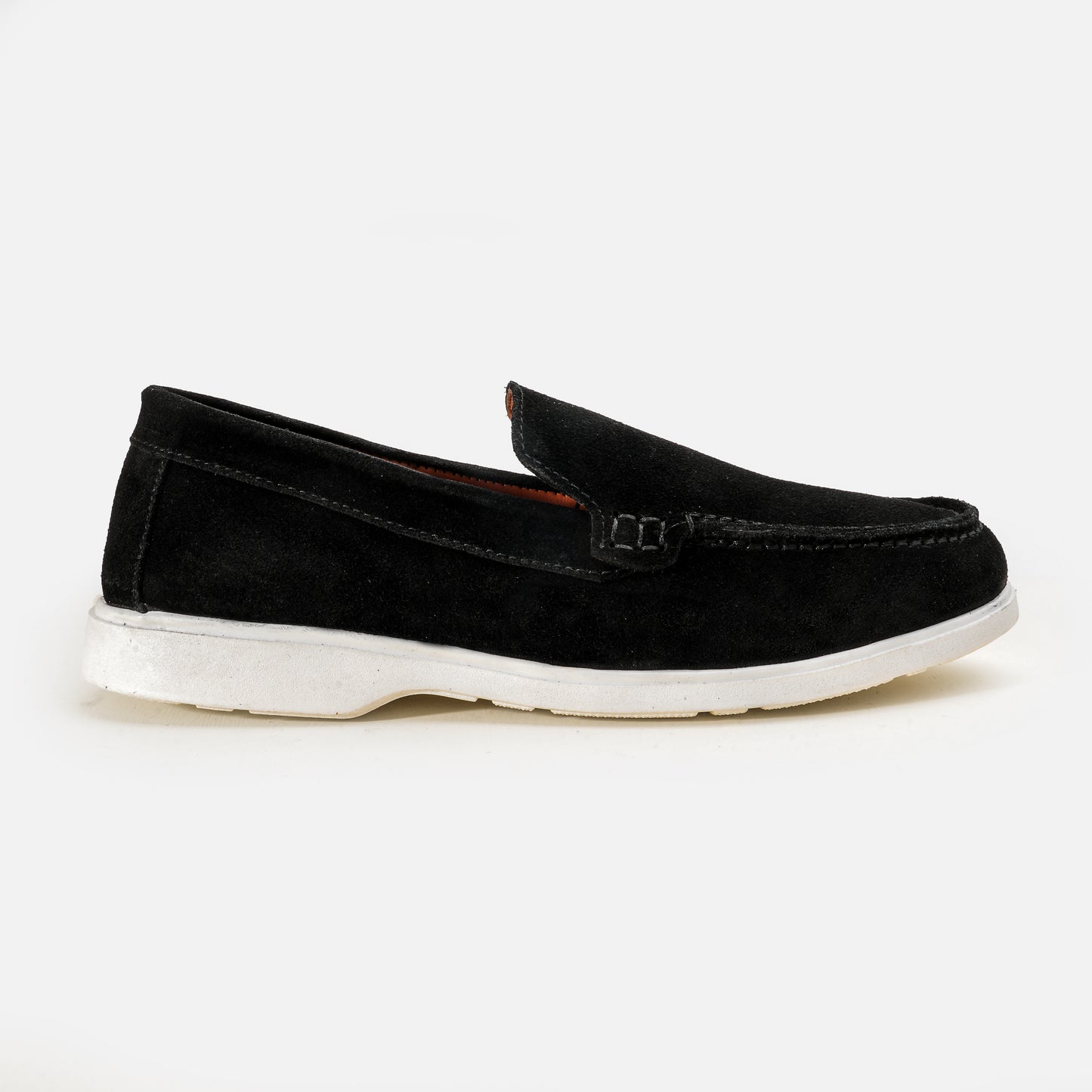 Premium Old Money Suede Loafers - Black