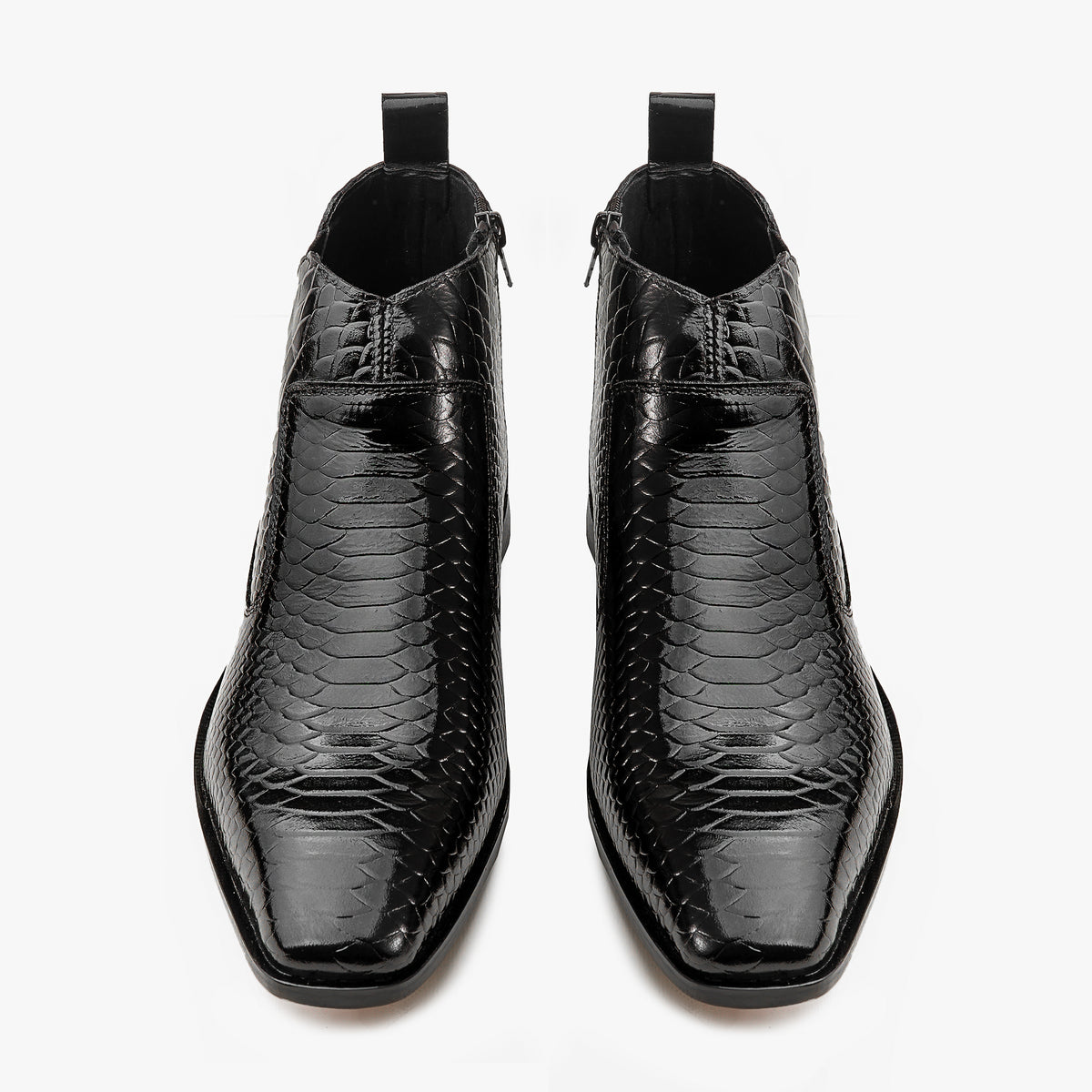 Python Skin Chelsea Boots Python Skin Italian Chelsea - BLK – AAJIZ.PK