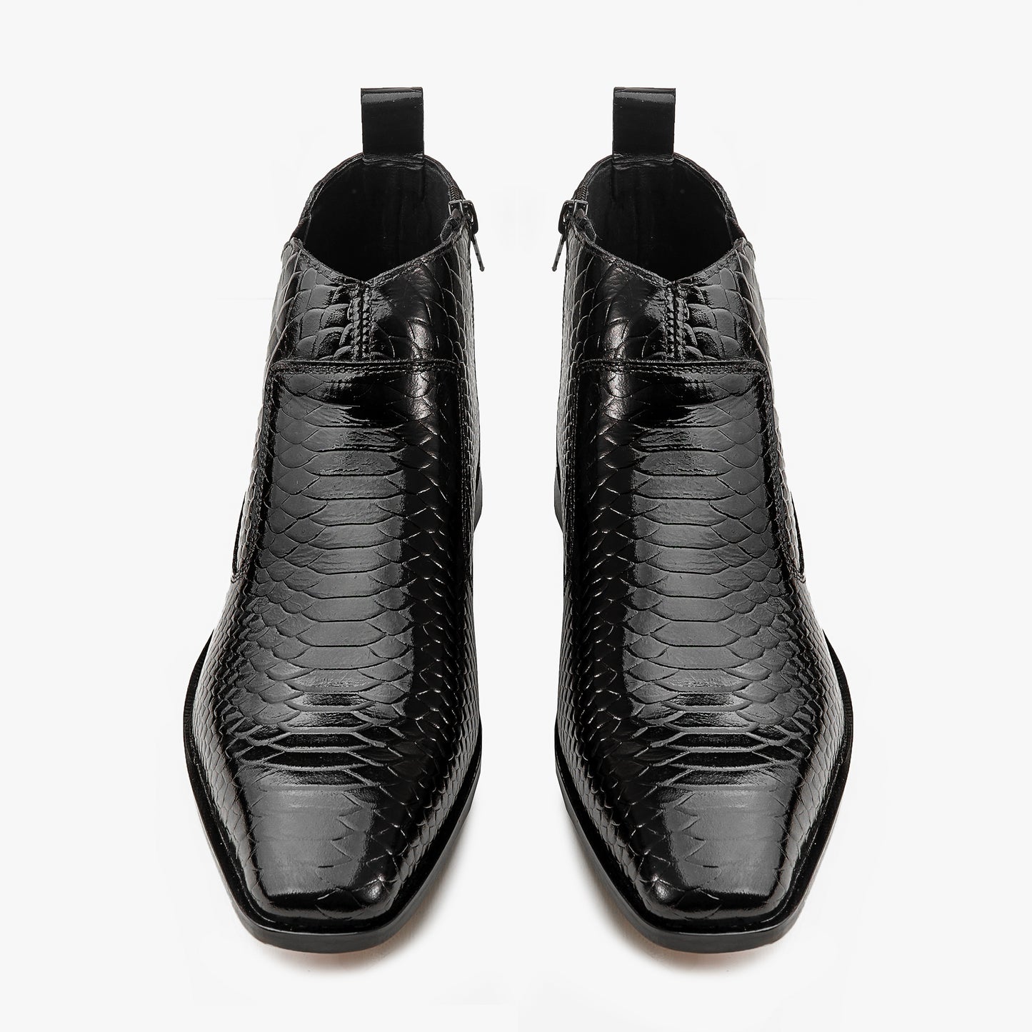 Python Skin Italian Chelsea - BLK