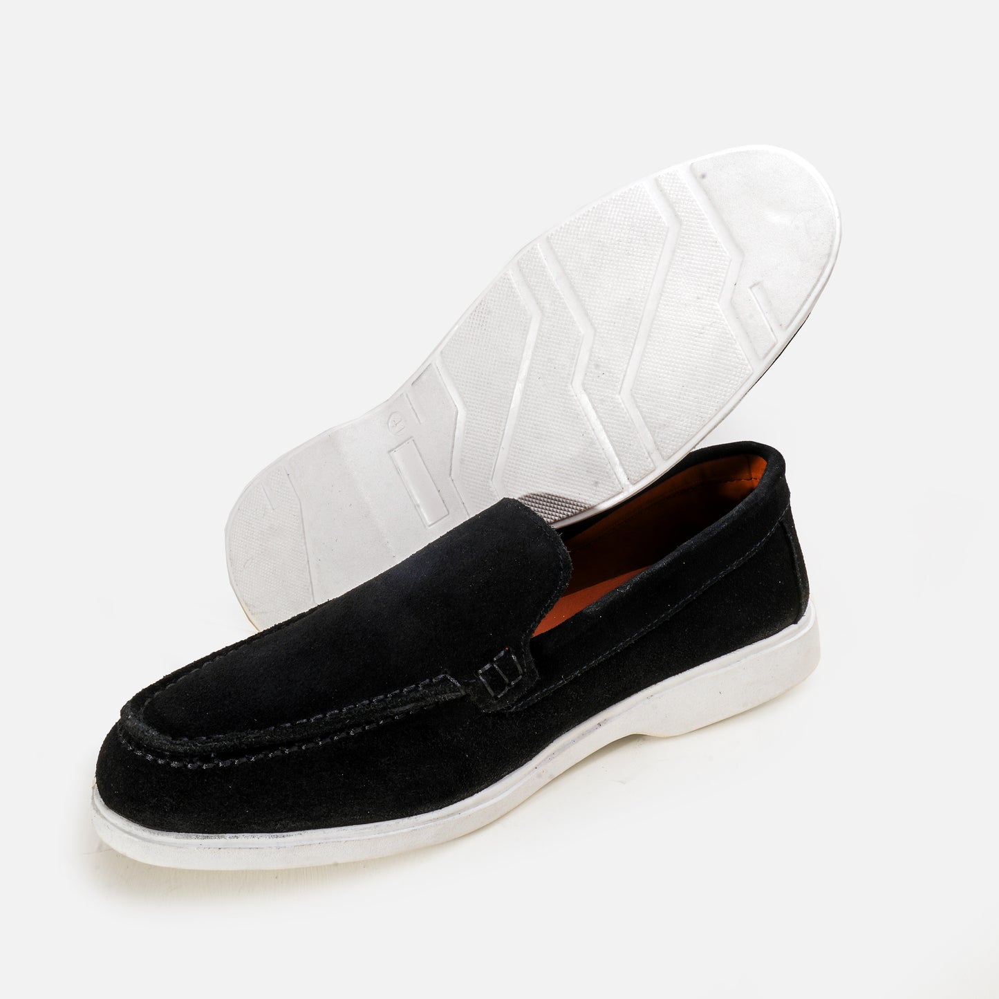 Premium Old Money Suede Loafers - Black