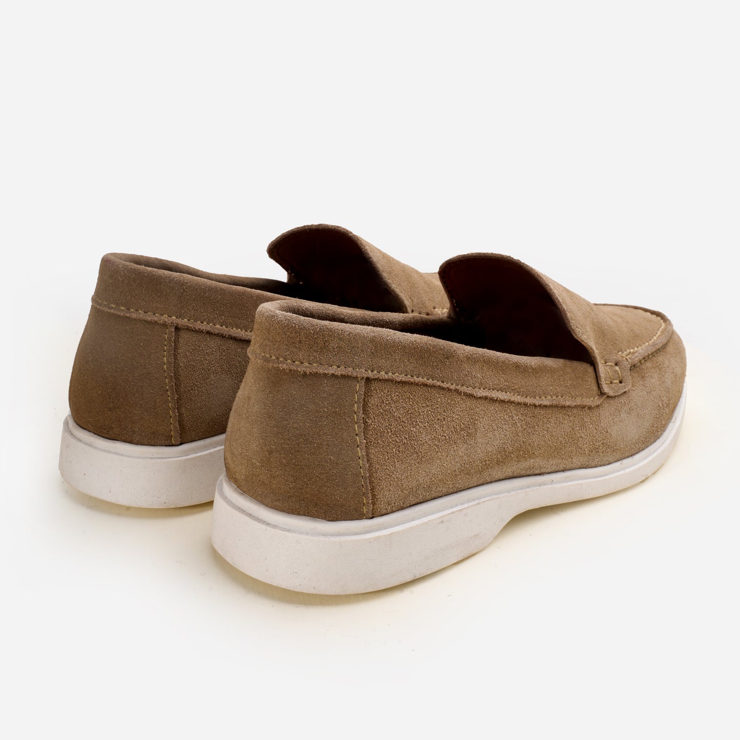 Premium Old Money Suede Loafers - Beige