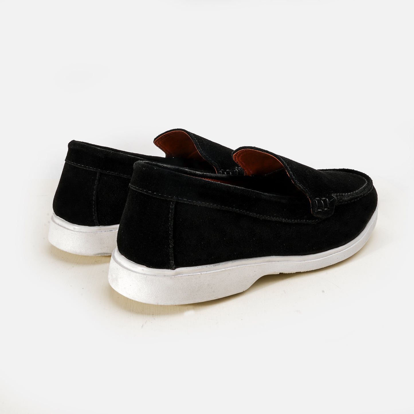 Premium Old Money Suede Loafers - Black