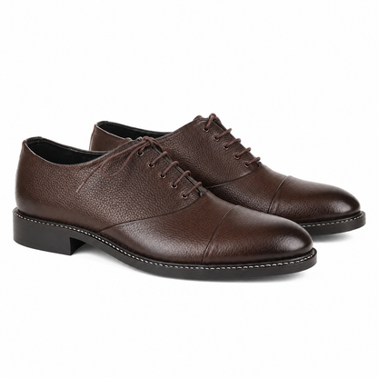 Executive Leather Oxfords Goodyear Welted - BRN