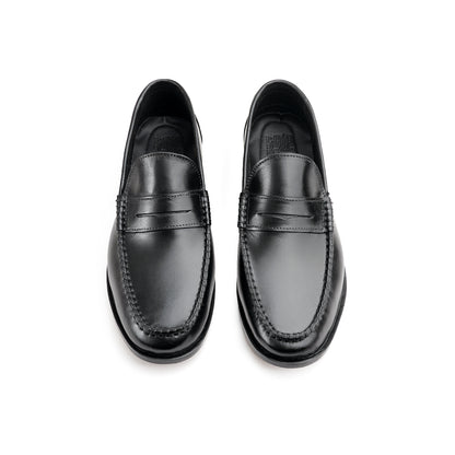 Leather Classic Penny Loafers - BLK