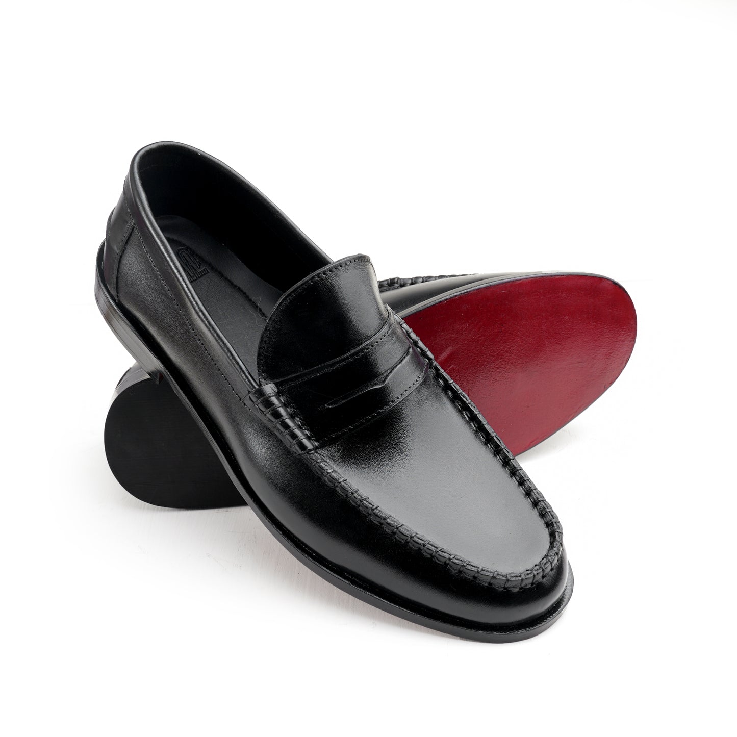 Leather Classic Penny Loafers - BLK