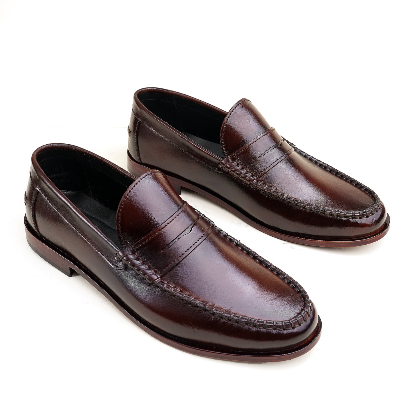 Leather Classic Penny Loafers - BRN