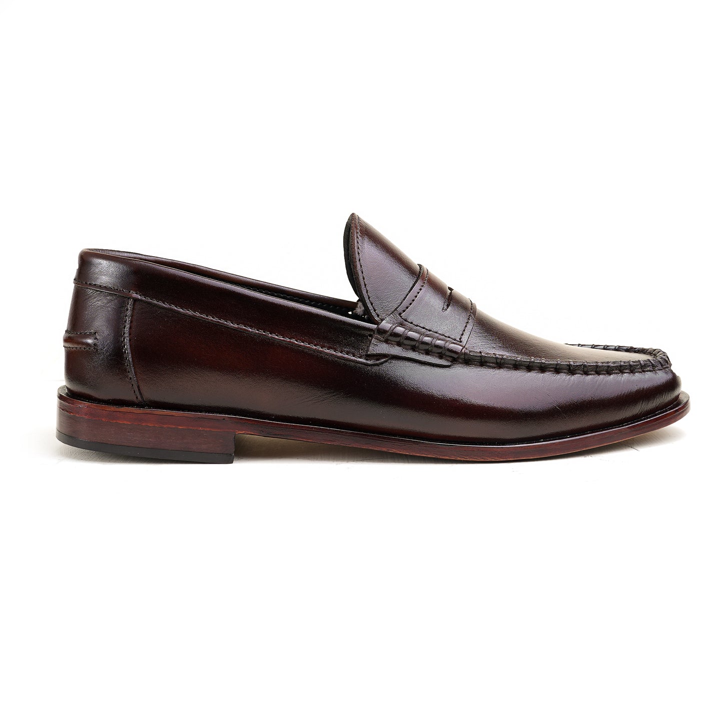 Leather Classic Penny Loafers - BRN