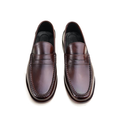 Leather Classic Penny Loafers - BRN