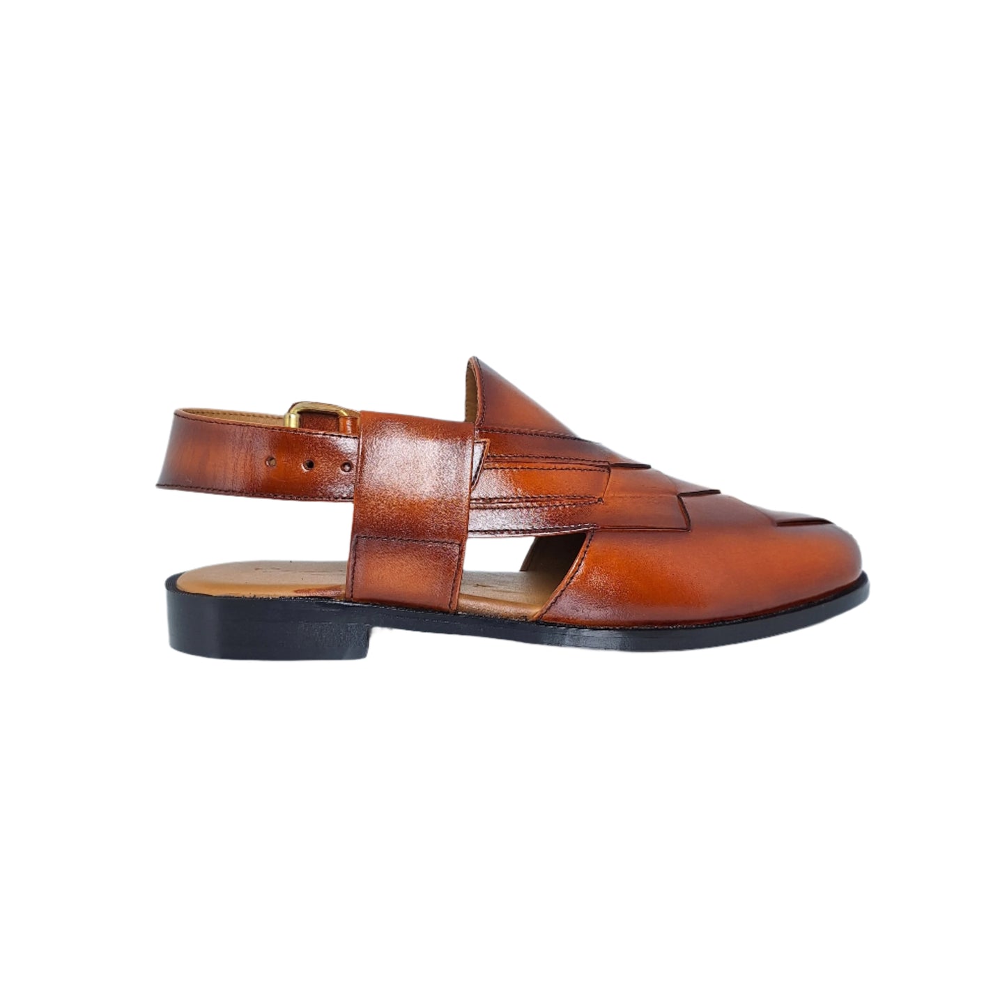 Criss Cross Brown Peshawari Sandal