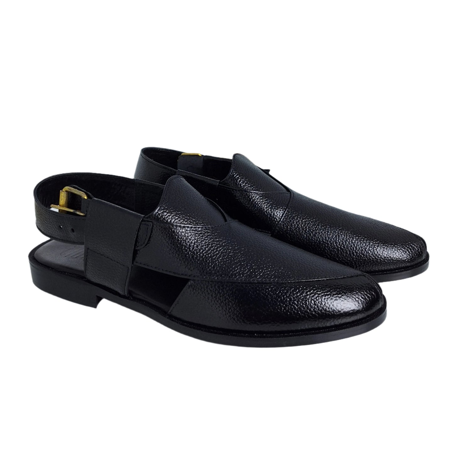 Mild Leather Black Peshawari Sandals
