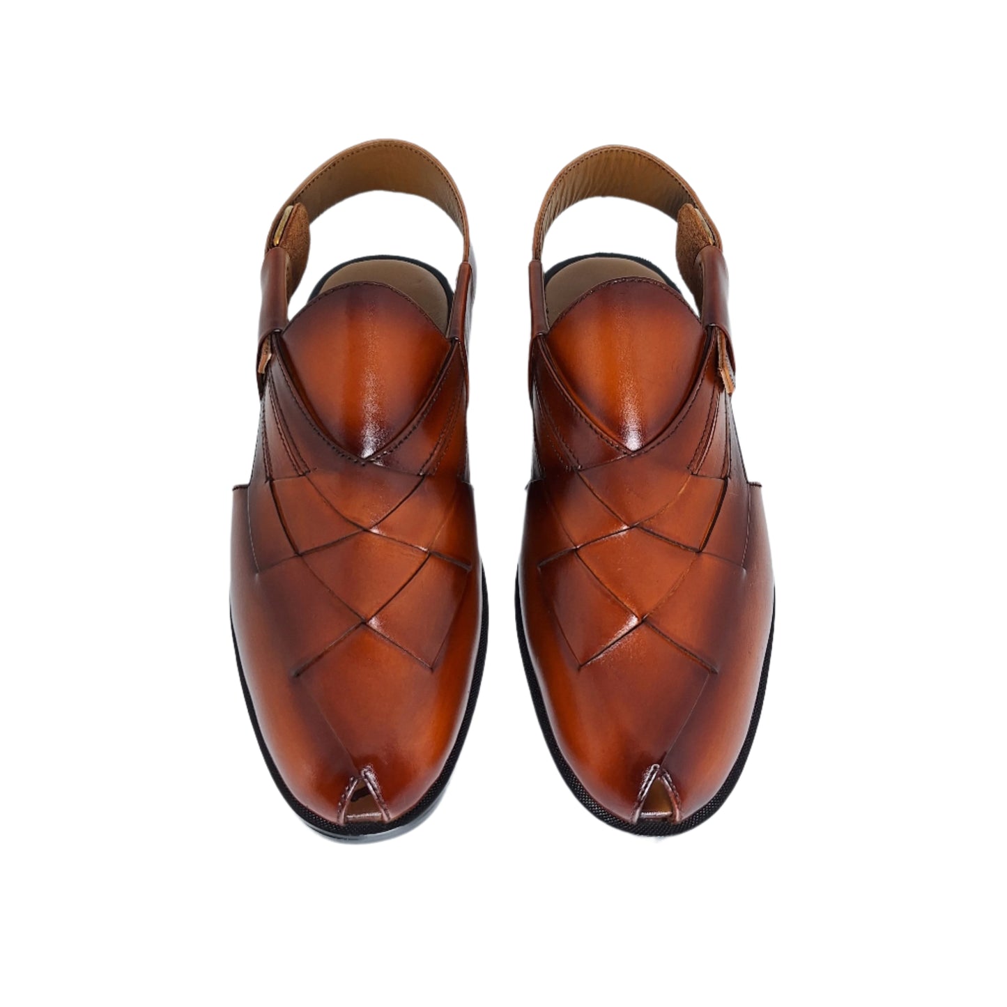 Criss Cross Brown Peshawari Sandal