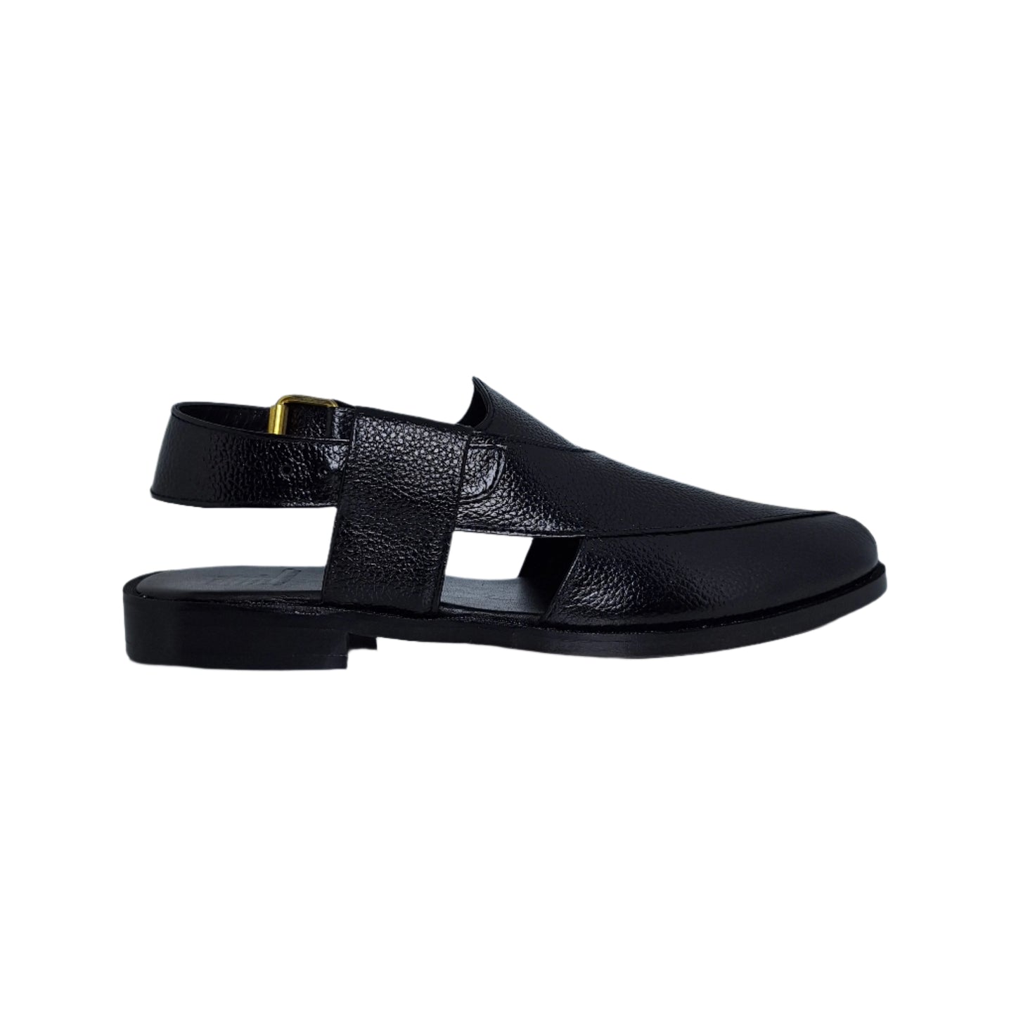 Mild Leather Black Peshawari Sandals